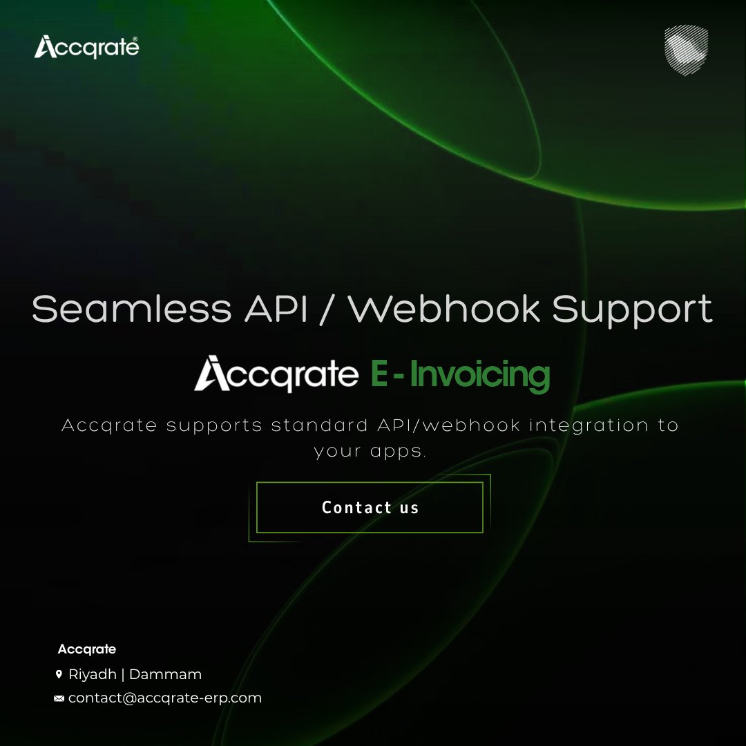 accqrate_erp's tweet image. Seamless API &amp;amp; Webhook Integration
#AccqrateEInvoicing connects effortlessly with any system through REST APIs and automated webhooks for real-time #ZATCAcompliance.
#APIIntegration #ZATCA #Accqrate #EInvoice #SaudiERP #Compliance #EInvoicing #SaudiArabia #API #Webhook