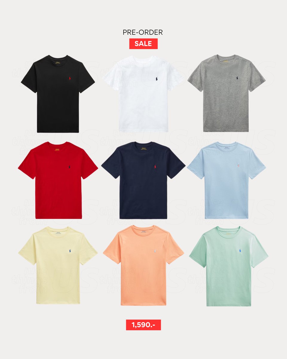 nthingsfromUS's tweet image. BLACK FRIDAY SALE 30% 🔥🔥

Polo Ralph Lauren 🏇 T-shirt (Boy Size) ไซส์เด็กโต รุ่นฮิต ต้องมีไว้เลย ใส่ได้ทุกโอกาสค่า😽

⚠️ ปิดรับ 1/12 ⚠️

1,590.- ส่งฟรี (มัดจำ 800)
✈️ รอสินค้า 3-4 weeks

#polothailand #poloralphlaurenthailand #พรีเมกา #พรีออเดอร์อเมริกา #พรีออเดอร์usa
