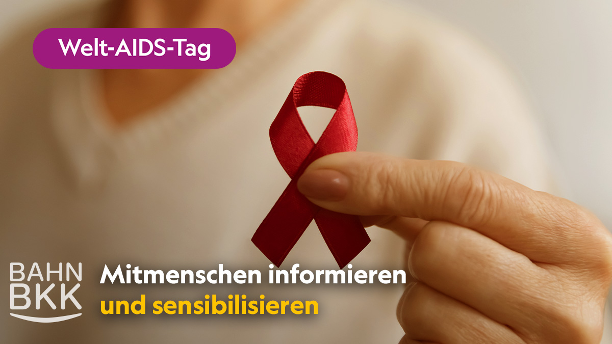 Am Welt-AIDS-Tag steht Solidarität im Mittelpunkt. ❤️ Er erinnert daran, wie wichtig Aufklärung, Prävention und Unterstützung für Betroffene sind. Teile diesen Beitrag, um auf das wichtige Thema aufmerksam zu machen. #BAHNBKK #weltaidstag