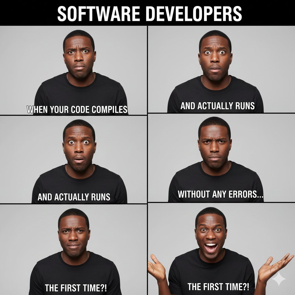 newsunstars's tweet image. When you run your code, it works on the first try, and you instantly know something is terribly wrong

The real bug is why it worked. 

😅Tag a dev who knows this feeling! 👇

@domaprotocol #SoftwareEngineer #CodingMemes