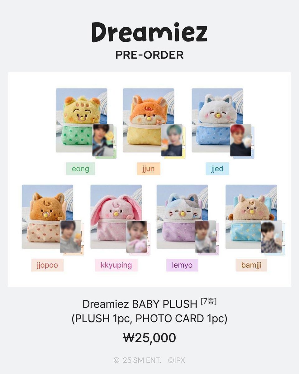 Open PO Dreamiez baby plush ver x linefriends
✅Go line &amp; gdm x
✅Bersih Ina 
❌Pack

❗Close PO 30 november 20.00 wib❗
*Rilis Maret 2025

—Dreamiez plush keyring
💰275k DP 250k

—Dreamiez plush doll (ver3)
💰330k DP 285k

Wts eong jjun jjed jjopoo kyuping lemyo bamjji