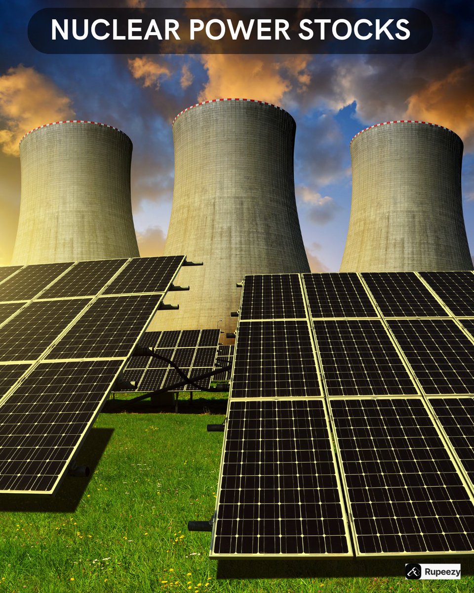 RupeezyOfficial's tweet image. 👉Indian 🇮🇳Government is undertaking excellent growth intatives in nuclear power sector

✨ A list of 4 stocks which are undertaking the crucial nuclear power projects

🌟 A detailed 🧵 Thread 👇 !!!

#StockMarket #StockMarketIndia #StocksToWatch #stocks #stock #invest…