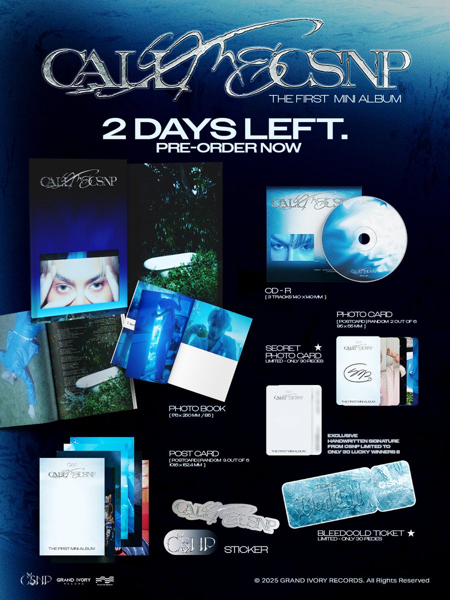 GrandIvoryRec's tweet image. CALL ME CSNP MERCHANDISE ALBUM!! 

2 days left before pre-order closes‼️
Secure yours now

#grandivoryrec 
#smartcsnp 
#csnp 
#CallMeCSNP