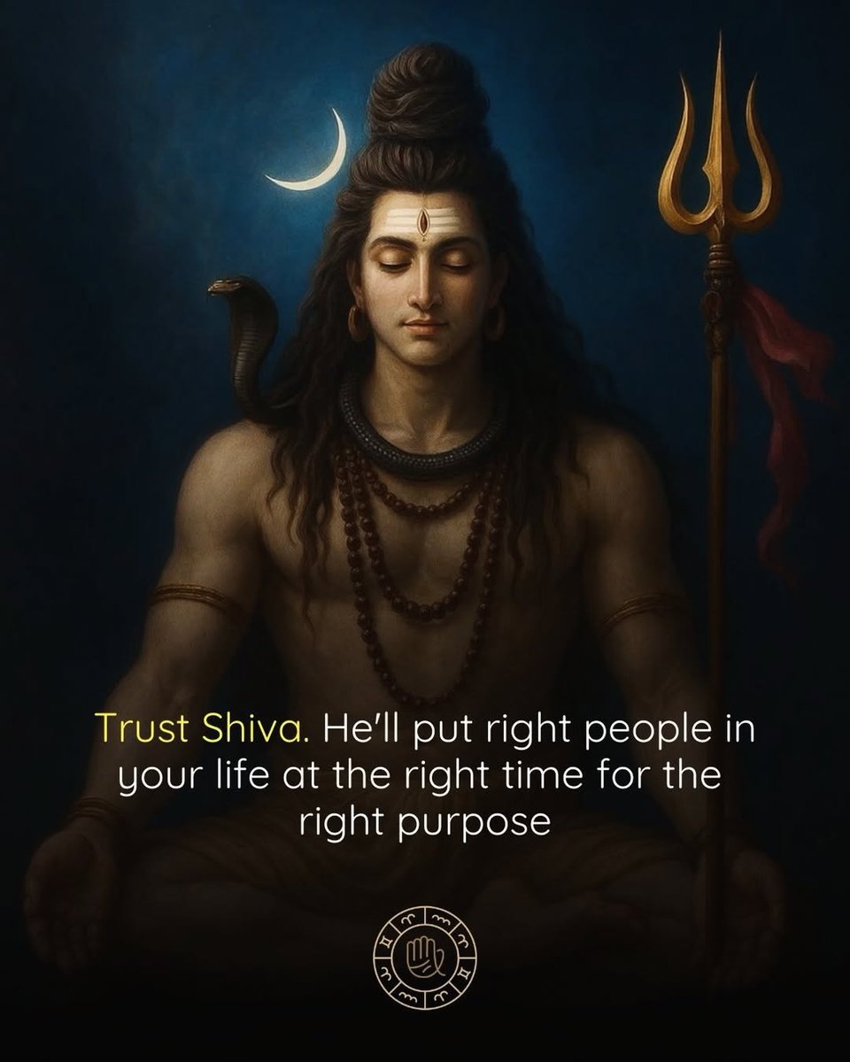 Astrologymatrix's tweet image. Trust Shiva. He&apos;ll put right people in your life at the right time for the right purpose! 🙏

Comment &apos;&apos;Har Har Mahadev&apos;&apos; for Blessings

#harharmahadev #mahadev #shivshakti #shiv #shiva #shivji #jaimahakal #mahakal #om #omnamahshivay  #bhairav #quoteoftheday #astrologymatrix