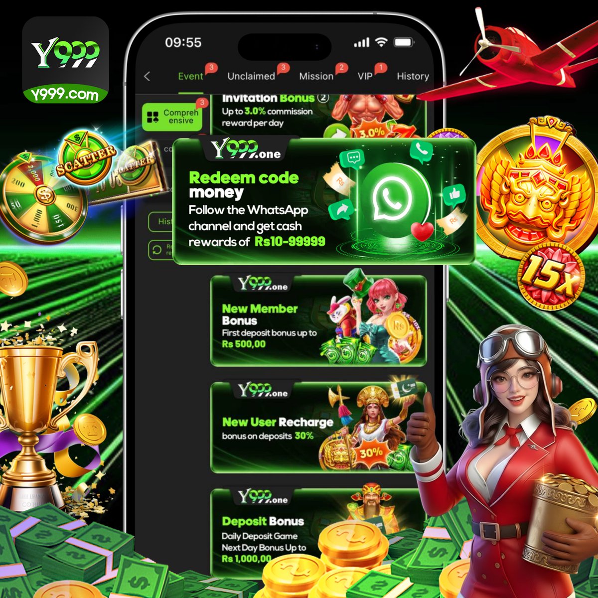 y999com's tweet image. Y999.ai | Official Channel®️

🎁🎁Dear Y999.TV members, now releasing today&apos;s free redemption code:🌟

💟Redemption code: 【99111】
⏰Redemption code deadline: 𝟏𝟒:𝟎𝟎

 📱Download APP: y999.app