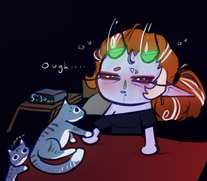 okay which one of y'all got me sick through the night, fess up