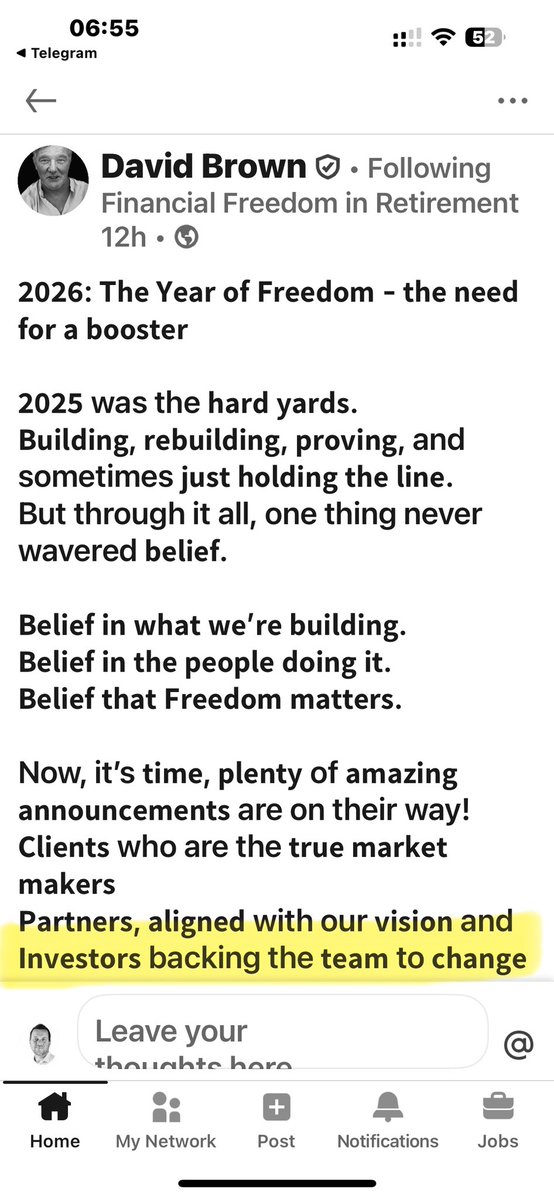 Jasper13_01's tweet image. #FPP 

Clear statement of intent from David Brown at Freedom Financial. 

#FPP clean cash shell. David sits on its board as advisor. 

linkedin.com/posts/davidbro…

Join the dots ……👀👀👀👀