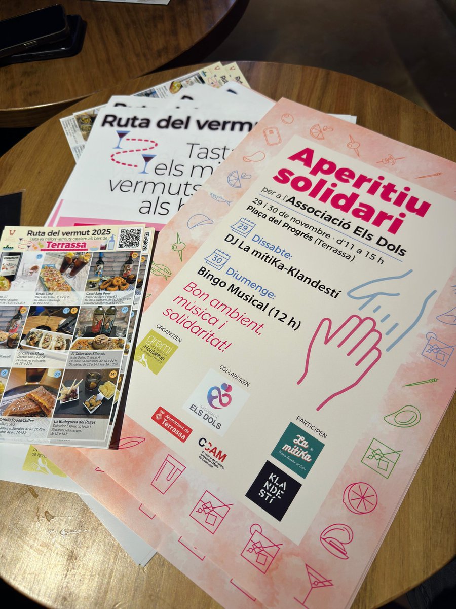 Presentación de l’Aperitiu Solidari que es fa aquest cap de setmana ❤️