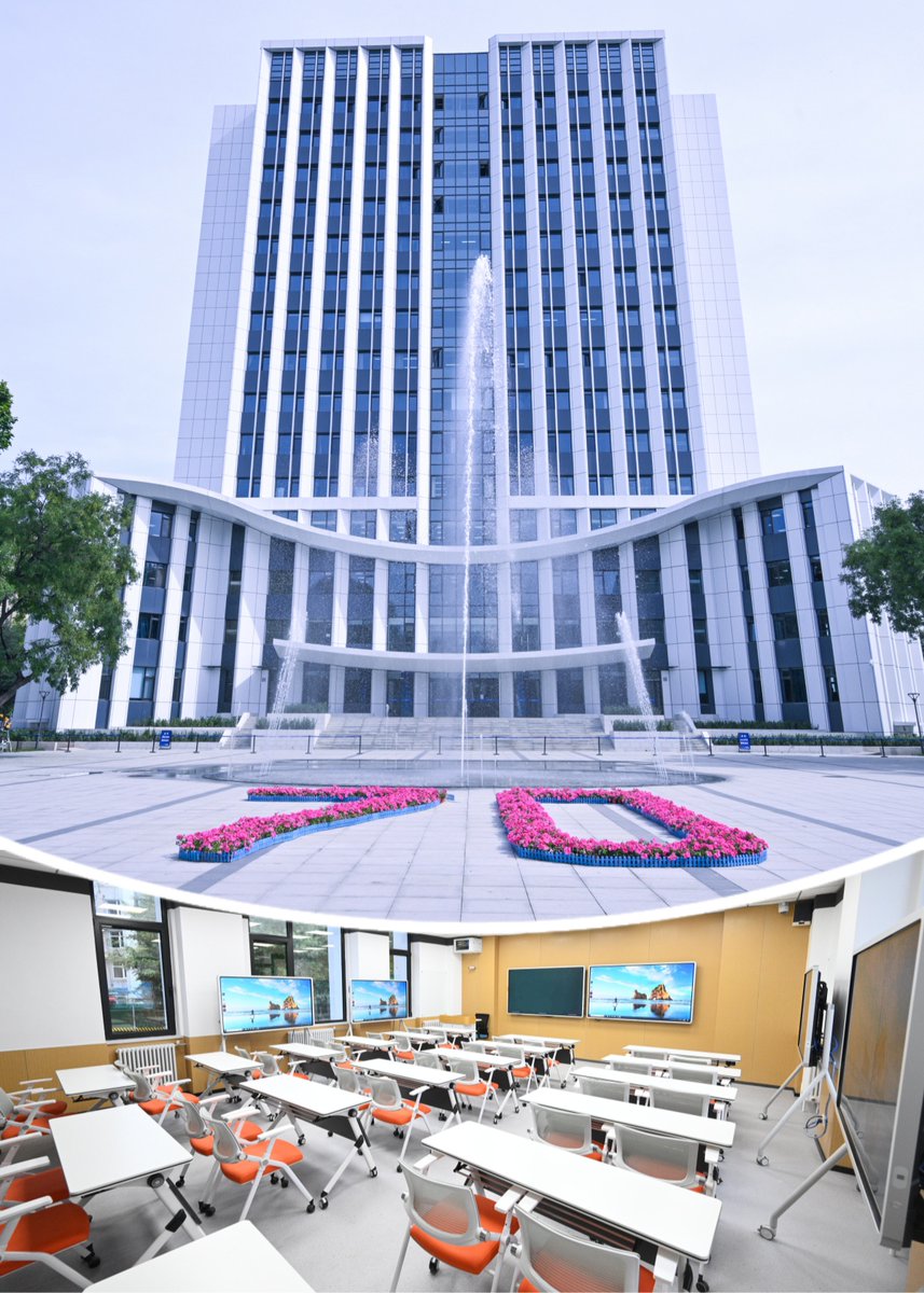 BUPToffical's tweet image. This fall, #BUPT unveiled its revamped Future Learning Building🏢. With 28 smart classrooms and 38 labs, it embraces AI-driven education, fostering personalized growth for over 28,000 students👨‍🎓👩‍🎓. #FutureLearning #Innovation