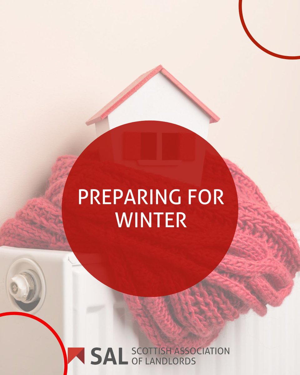 ❄️Get your rental cosy this Christmas! 🎄 Remind tenants about heating, check roofs, gutters &amp; boilers, and ensure insurance covers winter damage. Stay ahead with SAL’s expert guidance: scottishlandlords.com/news-and-campa…