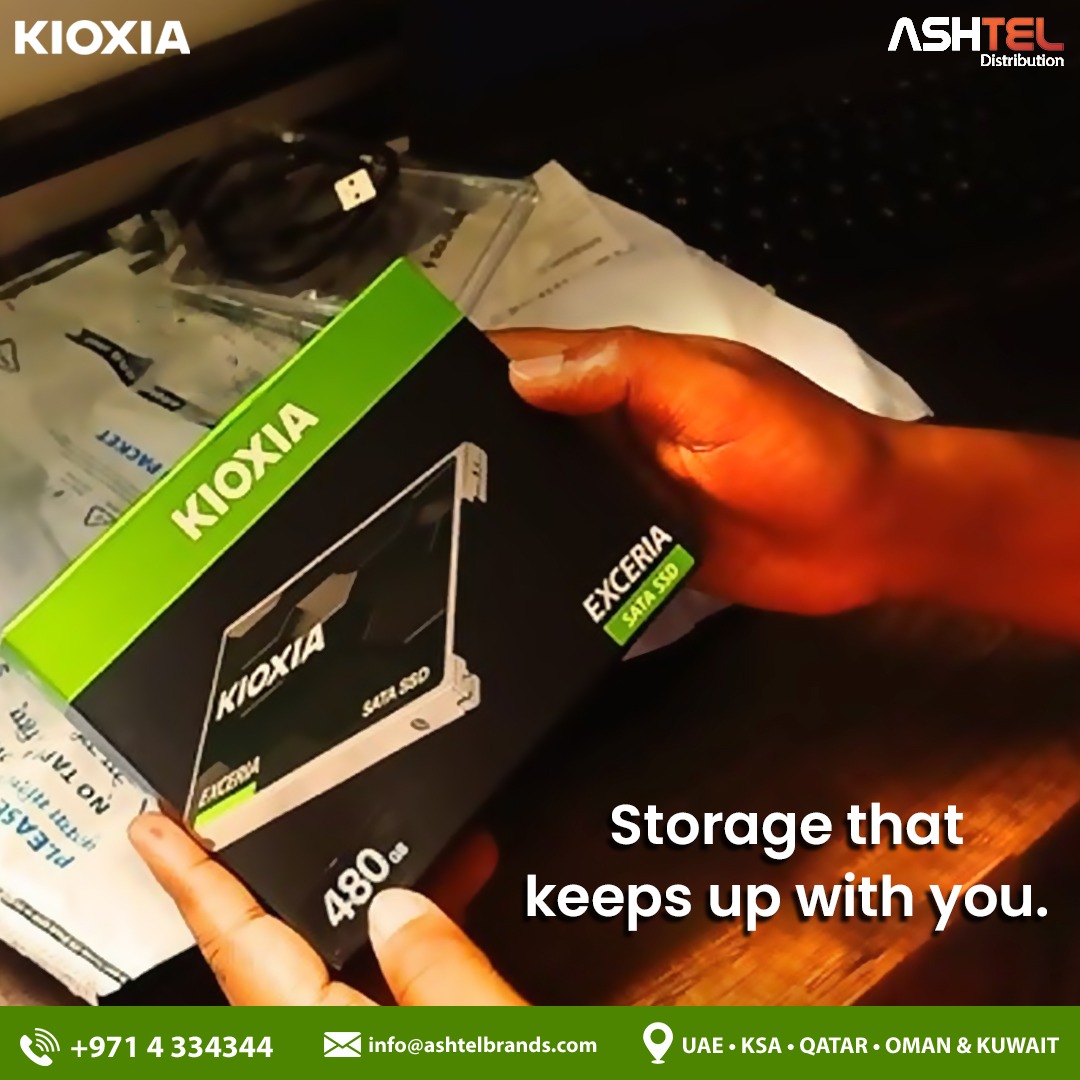 Ashtel_Brands's tweet image. Discover the power of Kioxia SSDs — combining speed, reliability, and durability. Perfect for professionals and tech enthusiasts who demand more from their devices, Kioxia SSDs ensure your data is always ready when you are.

#Kioxia #SSDStorage #TechUpgrade #HighPerformanceSSD
