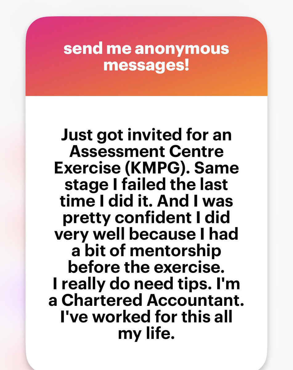 Friends, we need your thoughts to get this person in KPMG’s door 🙏