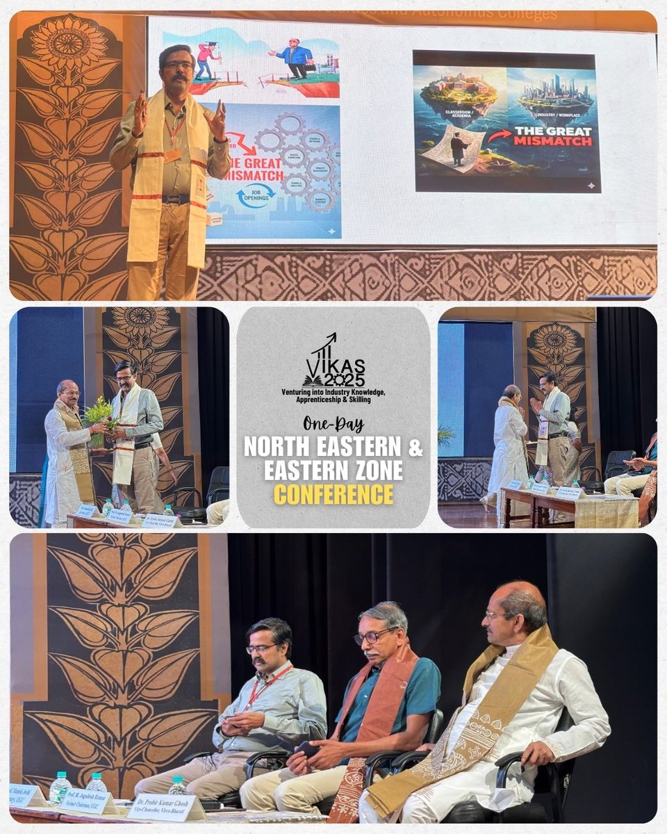 📢  One-Day North Eastern &amp; Eastern Zone Conference – VIKAS 2025: Venturing into Industry Knowledge, Apprenticeship &amp; Skilling

  🔉 Academic Session and Q&amp;A by Prof. Manish R. Joshi (<a href="/TweetJoshmanish/">Manish Joshi</a>), Secretary UGC on AEDP Guidelines, Indicative SoP &amp; UGC validated SWAYAM Plus