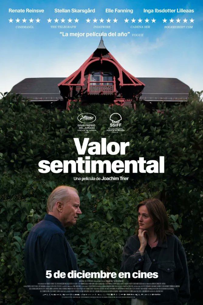 _mvicente_'s tweet image. Hacía tiempo que una película no me gustaba tanto. &apos;Valor sentimental&apos; de Joachim Trier es cine de mucha categoría con una historia llena de capas, compleja y con el cine dentro del cine. Una joya en estos tiempos en los que cuesta encontrar un film tan especial y valioso.