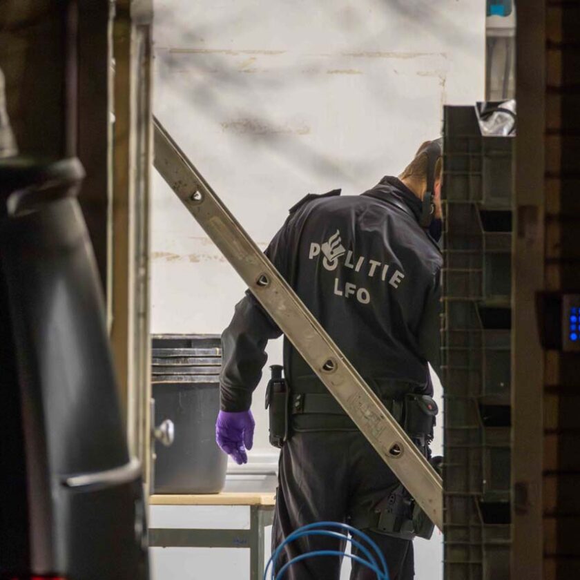 Ontmanteling drugslab gaat nog uren duren