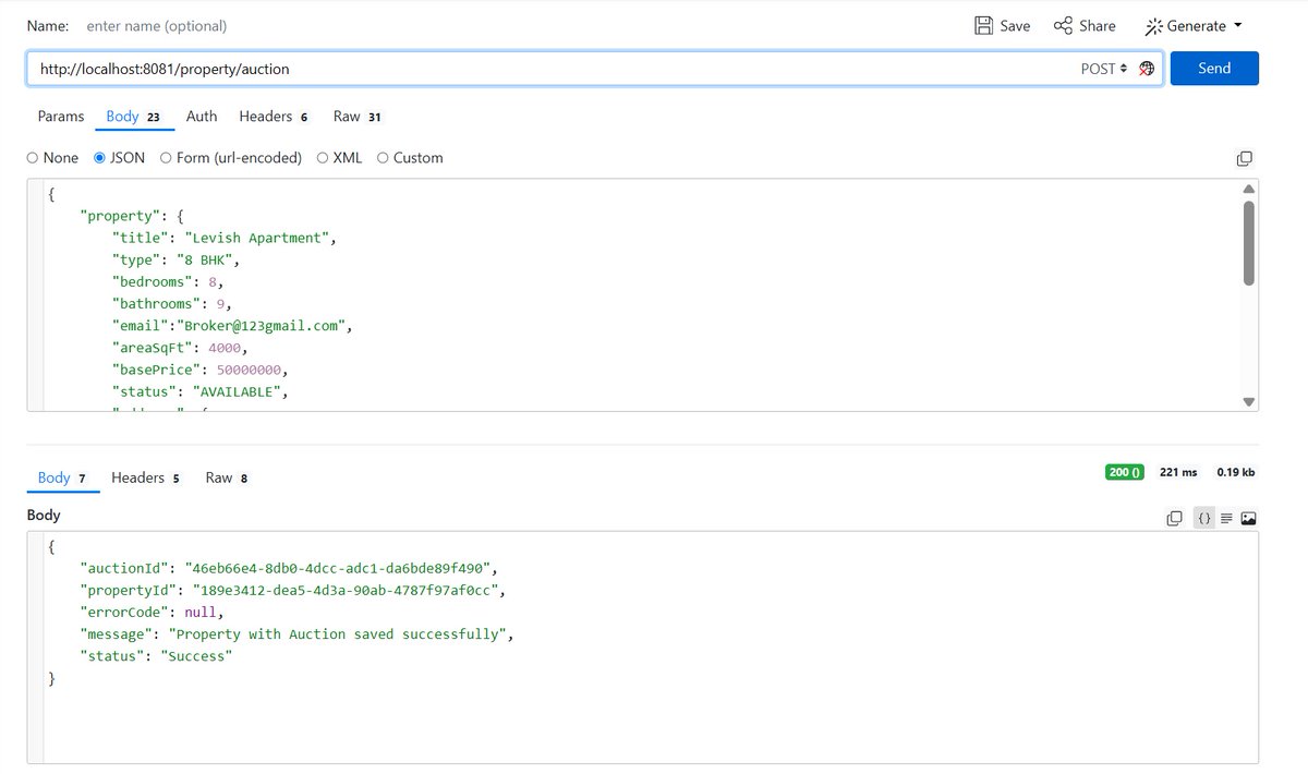 _rahemat_sk's tweet image. Built a POST API that creates property auctions from scratch 🚀
It covers:
• Input validation
• Saving property + auction data
• A clean success response DTO
Designed to be simple, fast, and easy to scale.
More APIs coming soon.
for Code DMs me
#Java #SpringBoot #Backend #APIs