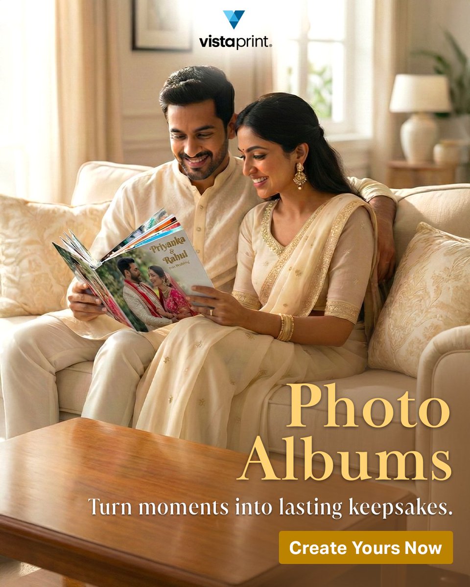 VistaprintIndia's tweet image. Memories deserve more than a camera roll. 
Our personalized photo albums let you relive every laugh, every milestone, every &quot;remember when?&quot; — no charging required.
Create Your Album- bit.ly/3XSz1tt
.
.
#VistaPrint #Personalisedphotoalbum #Customisation