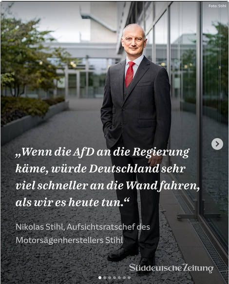 Es wird also zugegeben, dass Deutschland an die Wand fährt. Und es wird sich daraufhin gewundert, dass die AfD immer stärker wird. Fakt ist, Vermutungen sind ein schlechter politischer Begleiter.