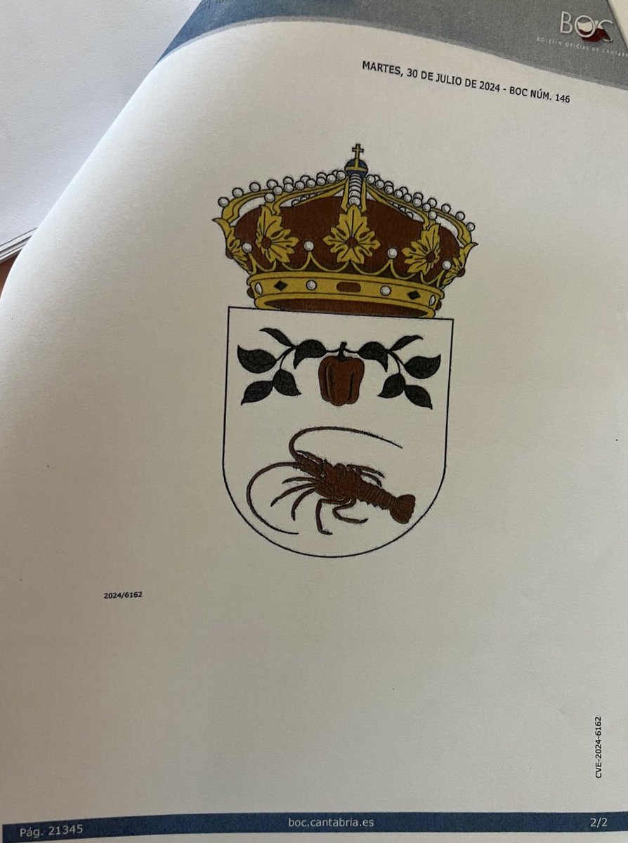 Ayer le dieron al Papa Leon XIV, el escudo oficial de la junta vecinal de Isla, la tierra de sus antepasados, un escudo que representa al pimiento como icono de nuestros productos de la tierra y la langosta a los del mar… aunque en ambas hay muchos más