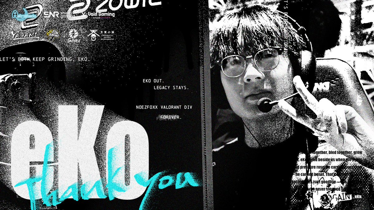 noezfoxx_jp's tweet image. 【NOEZ FOXX  VALORANT Div. のお知らせ】

この度VALORANT部門のメンバーであるeKo (@eKoVLRT)がZETA DIVISIONに移籍する運びになりました。
NOEZ FOXXとしてSplit 3を戦ってくれたeKoに心より感謝を申し上げるとともに今後の活躍を祈っております。

Good luck eKo!
#NFXWIN #eKoWIN