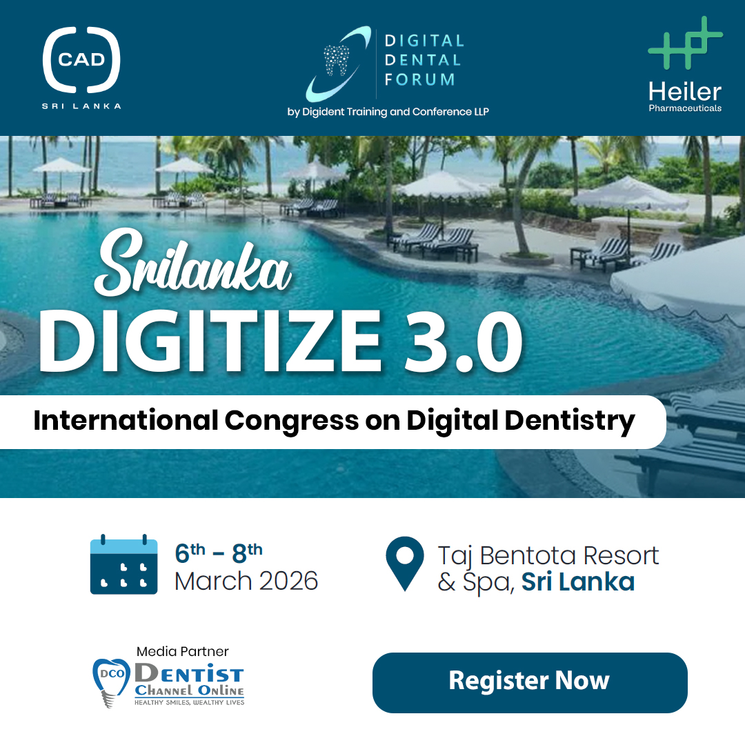ChannelDentist's tweet image. DIGITIZE 3.0 – South Asia’s Biggest International Digital Dentistry Conference! 

🚀 Register Now – dentistchannel.online/events/show/di…

#Digitize3 #DigitalDentistryRevolution  #SriLankaEvents #DentistChannelOnline