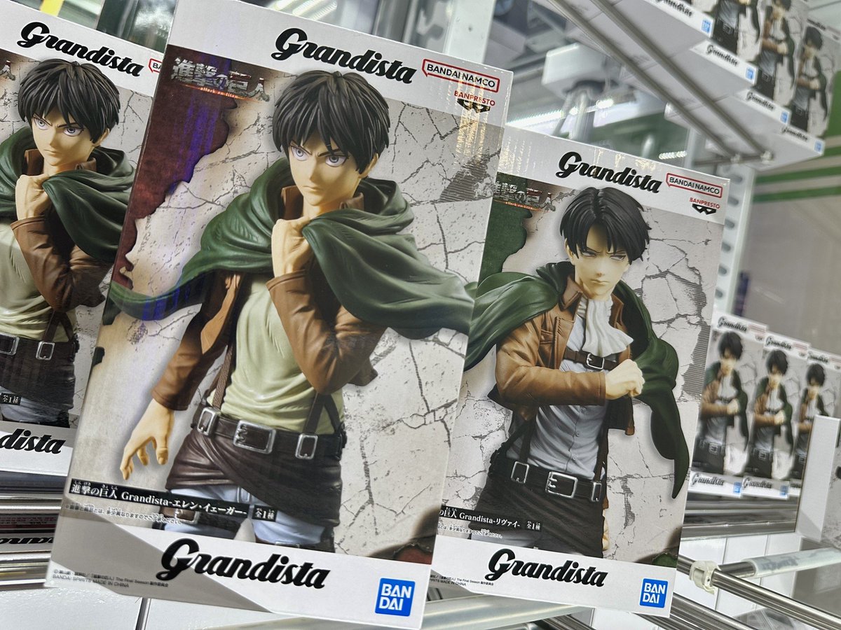 進撃の巨人 Grandista エレン イェーガー リヴァイ 計30個 各15個 景品