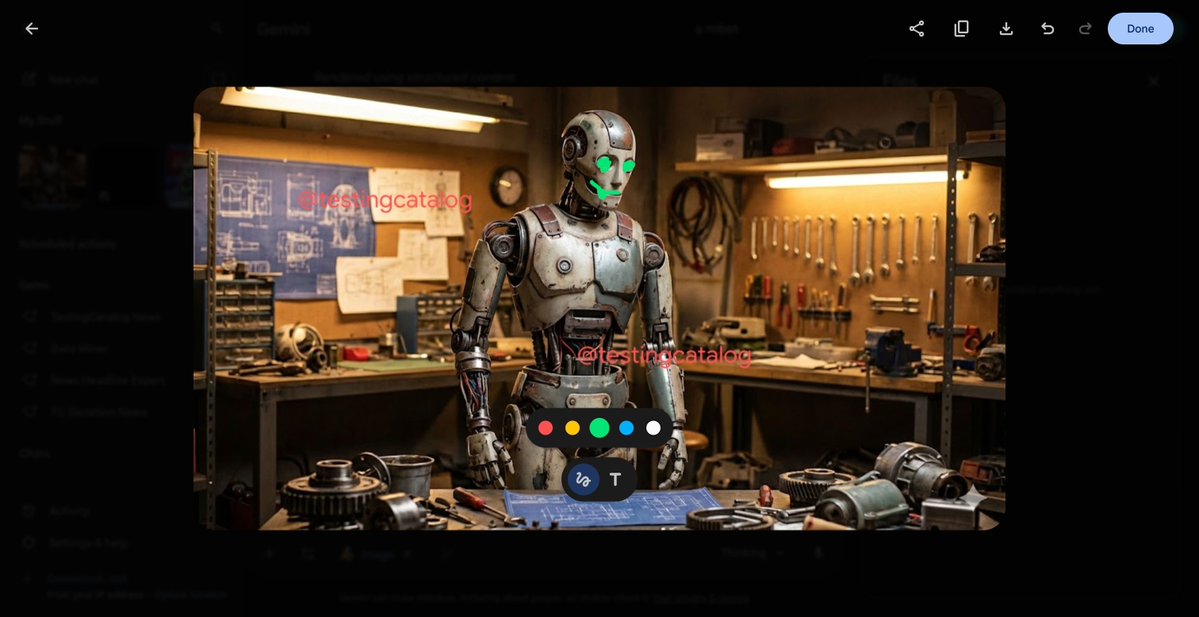 BlogNT's tweet image. 🤯🧠 Google prépare la vraie révolution : annoter directement une image pour guider Gemini ! Le futur de la création assistée est conversationnel et visuel. 🔥👇

blog-nouvelles-technologies.fr/350587/gemini-…

#Gemini #Annotation #IA #Google #Tech #Nouveauté