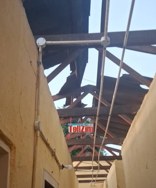 TellZimbabwe's tweet photo. A severe rainstorm struck Dzoro High School in Zaka on Thursday, November 27, causing significant damage to key infrastructure and disrupting academic operations.

The storm tore the roof completely off the school's administration block. The exposed interior led to the destruction of important documents, including staff files, books, and pupils' report books, after being soaked by the rain.