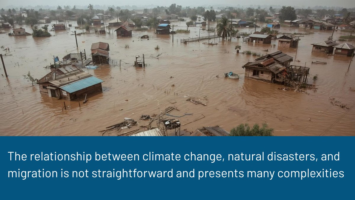 IZAWorldofLabor's tweet image. &quot;The relationship between #climatechange, #naturaldisasters, and #migration is not straightforward and presents many complexities&quot;-  according to Linguère Mously Mbaye and Assi Okara @AfDB_Group: &apos;Climate change, natural disasters, and migration&apos;.

wol.iza.org/articles/clima…