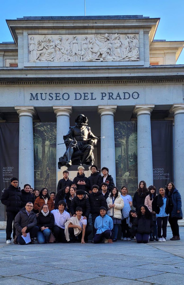Los alumnos de 4° de ESO hemos visitado el Museo del Prado para conocer la pintura 🎨 española del siglo XIX: Realismo, Romanticismo, y… ¡el gran maestro 🧑🏼‍🎨 Goya! ¡Cuánto arte en la pinacoteca  🖼️ más grande de España! ¡Hemos aprendido muchísimo!
#ColegiosHHCC
#LoMásEnEducación