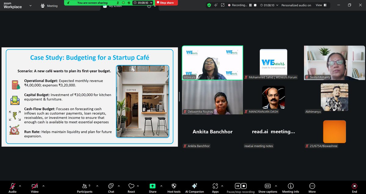 🌟 Completed Finance Fusion 2.0 – Handholding Session 1!

Participants explored Capital, Operational &amp; Cash-Flow Budgeting with practical insights and interactive learning.
A strong start toward strengthening financial skills and entrepreneurial confidence! 💼📊
#FinanceFusion2