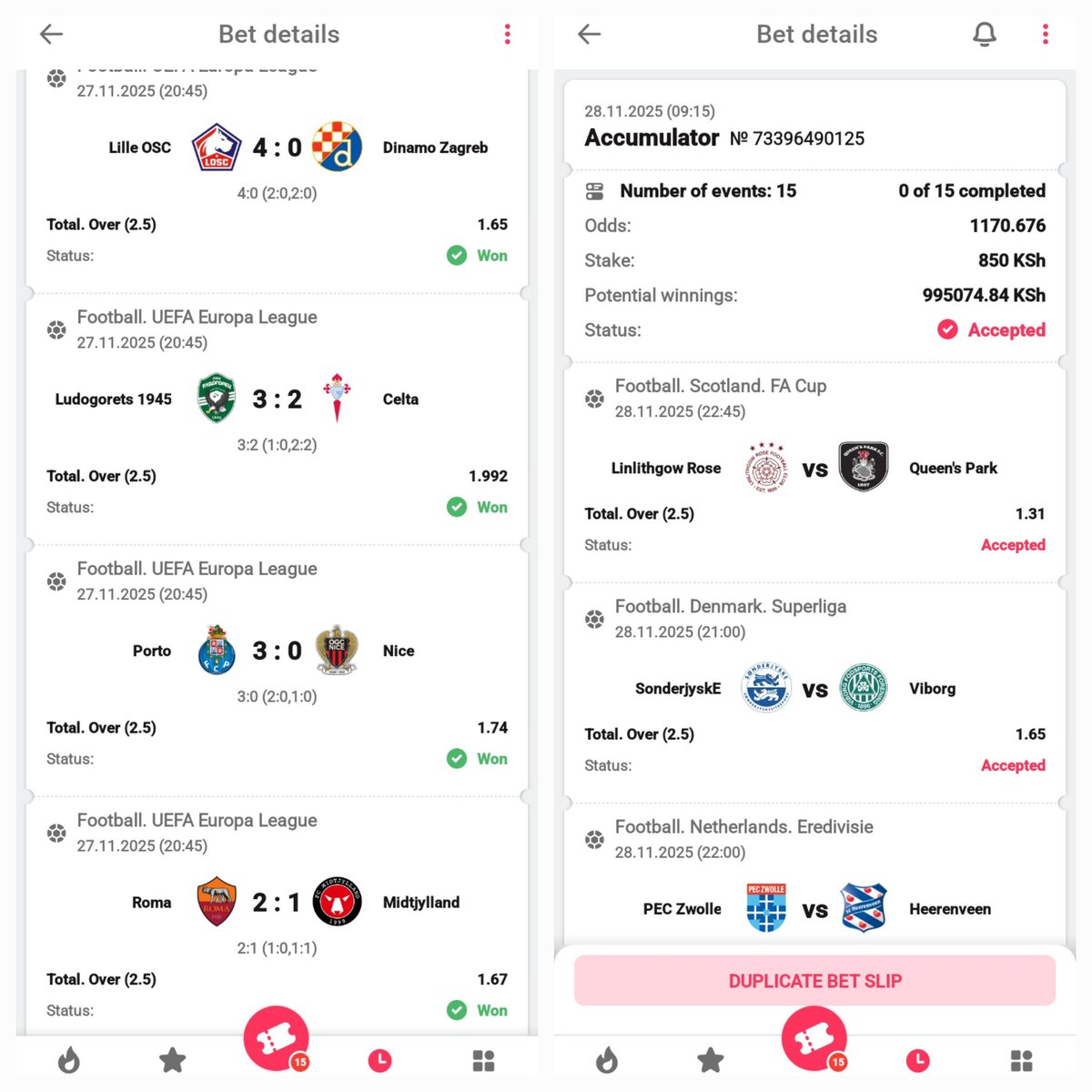 chronicle_tips's tweet image. 💥STRICTLY OVERS 💥
⚡️Grab on DB-BET ⚡️
♻️Goals will rain 
🎯1170.6 Odds 
REGISTER DB-BET AND WIN
        Register here‼️‼️‼️‼️
REG📲📲 db-bet.co/DBO_
#Promocode 👉DBO 
#Boookingcode👉JRCTR
DownloadApp📲📲 db-bet.co/DBO_App_
      
               #BESTOFLUCK🍀🍀