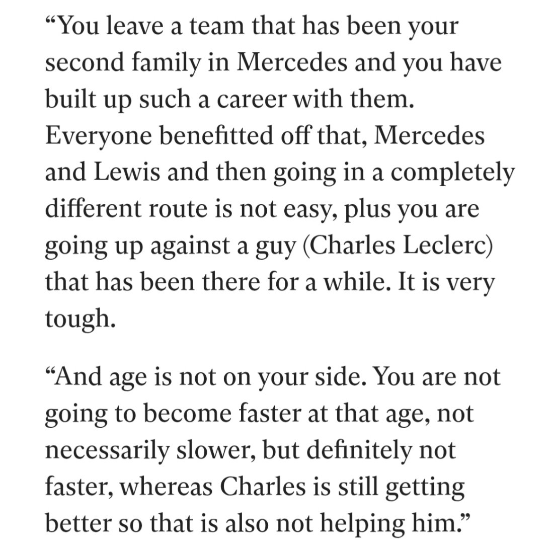 leclercsletters's tweet image. max about charles (relating to lewis):

&quot;charles is still getting better so that is also not helping him (lewis)&quot;

[independent]