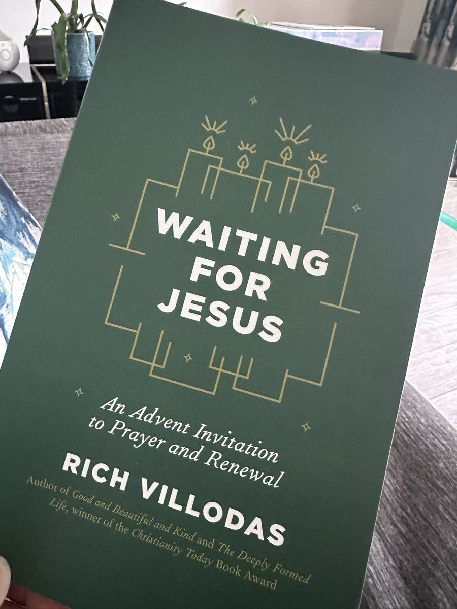 Looking forward to using <a href="/richvillodas/">Rich Villodas</a> newly released Advent devotional-time to “slow down, connect with God &amp; rediscover peace this Advent season.”