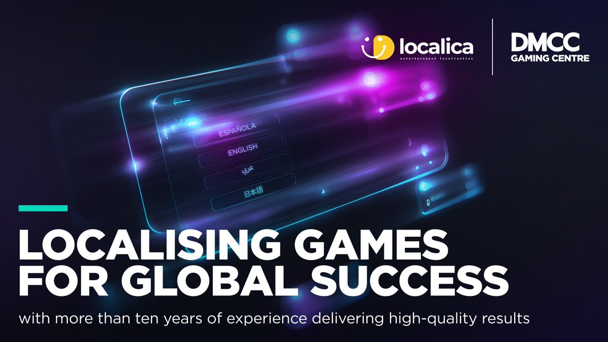 DMCC_Gaming's tweet image. Scaling a gaming business globally relies on strong localisation. When done well, localisation ensures a game feels authentically built for its audience rather than just translated.

Localica, a DMCC Gaming Centre member company, supports international expansion through…