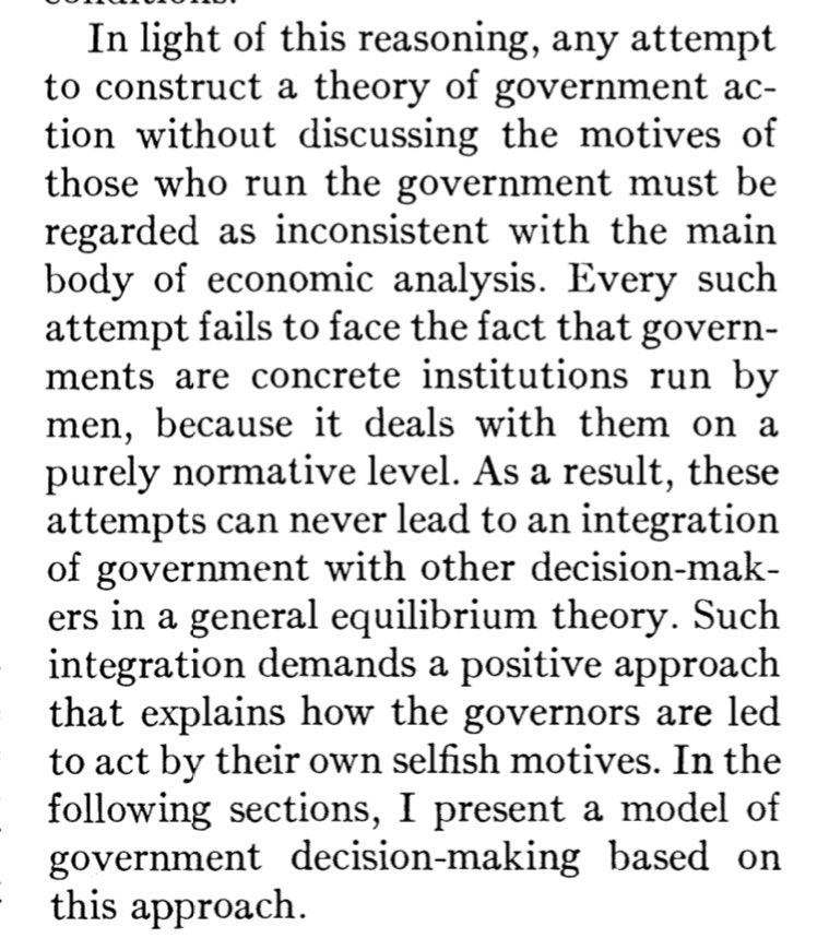j4im314's tweet image. An economic theory of political action in a democracy, de Anthony Downs

la Public Choice es de las cosas mas interesantes que he leido en muchisimo tiempo, es &quot;economia&quot; pero lo veo necesario para la filosofia politica, recomendadisimo a cualquiera que le interese el tema