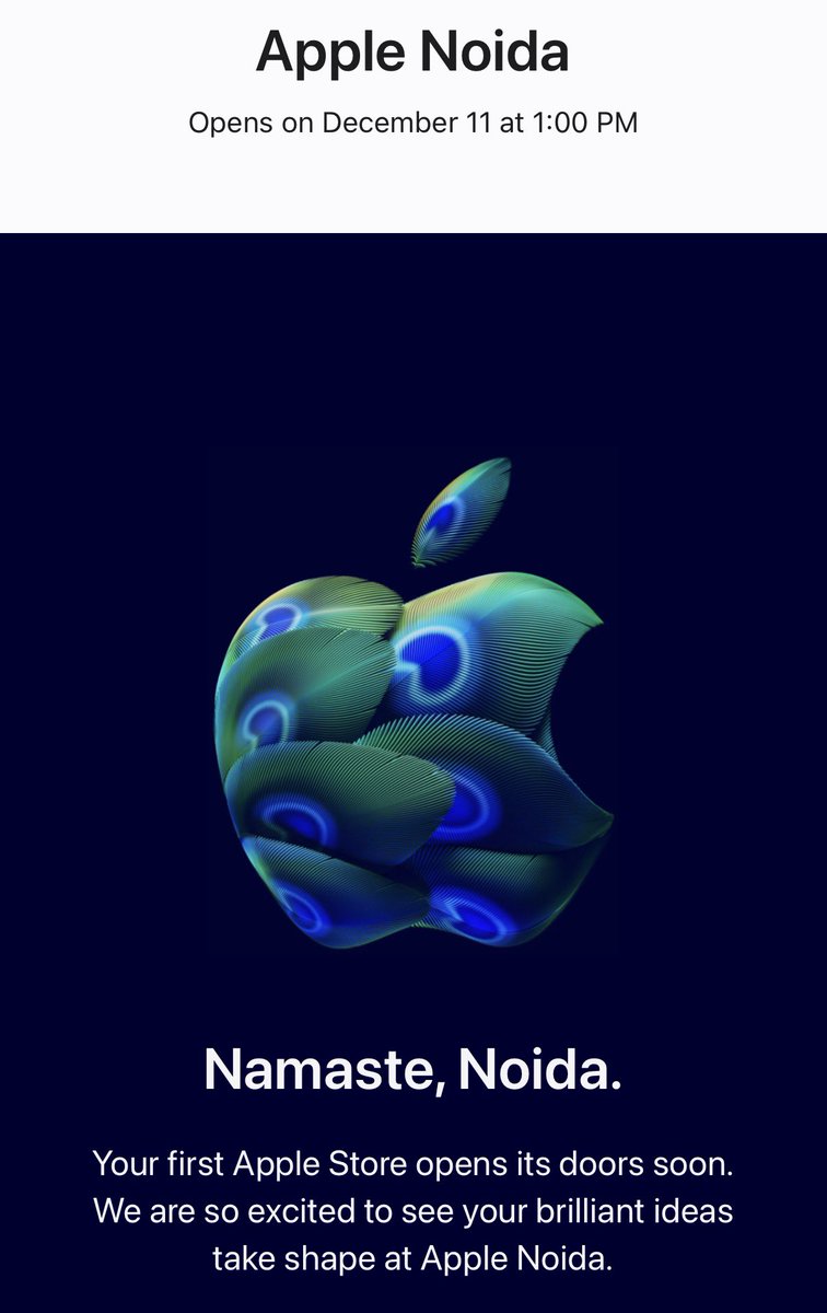 stufflistings's tweet image. Apple Noida is coming up.

December 11, 1PM.
