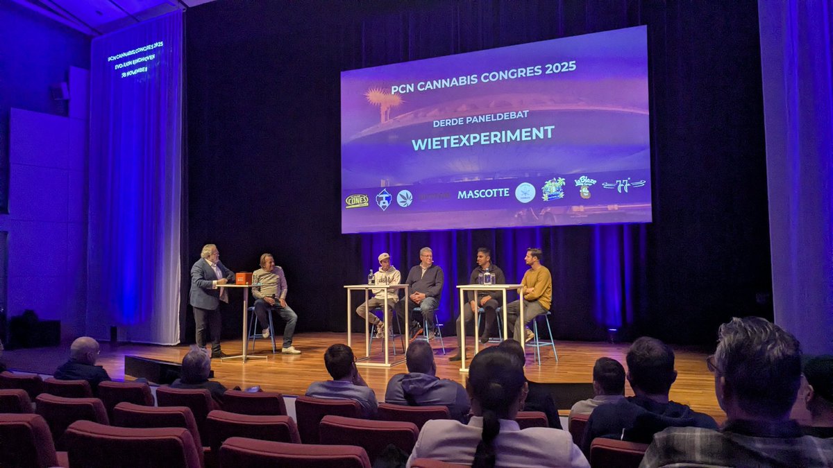 Het derde paneldebat van het <a href="/InfoPCN/">Platform Cannabisondernemingen Nederland</a> Cannabis Congres over het wietexperiment met <a href="/RnsHppnbrwrs/">Rens Hoppenbrouwers</a>, <a href="/artens/">Jef Martens</a>, Nizar El Mahjoubi en Stijn Hoorens. 

Meer informatie: cannabiscongres.nl