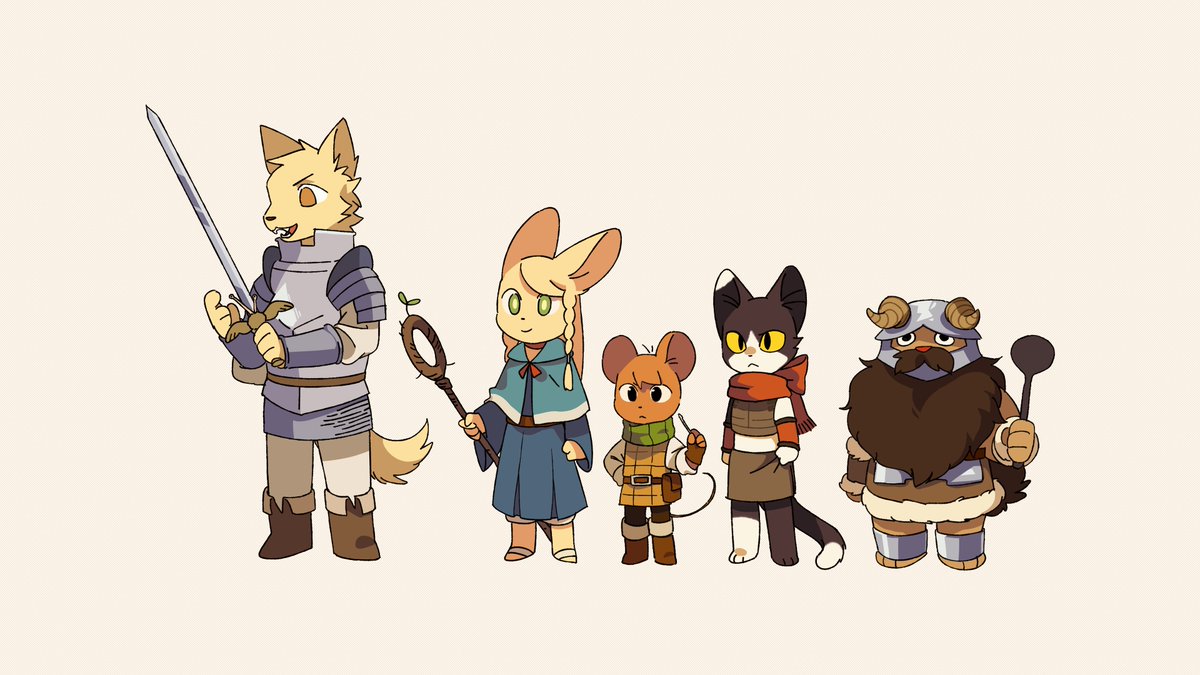IniciativaNerd's tweet image. wallhaven.cc/w/m36qdk
#dungeonmeshi #furry #anime