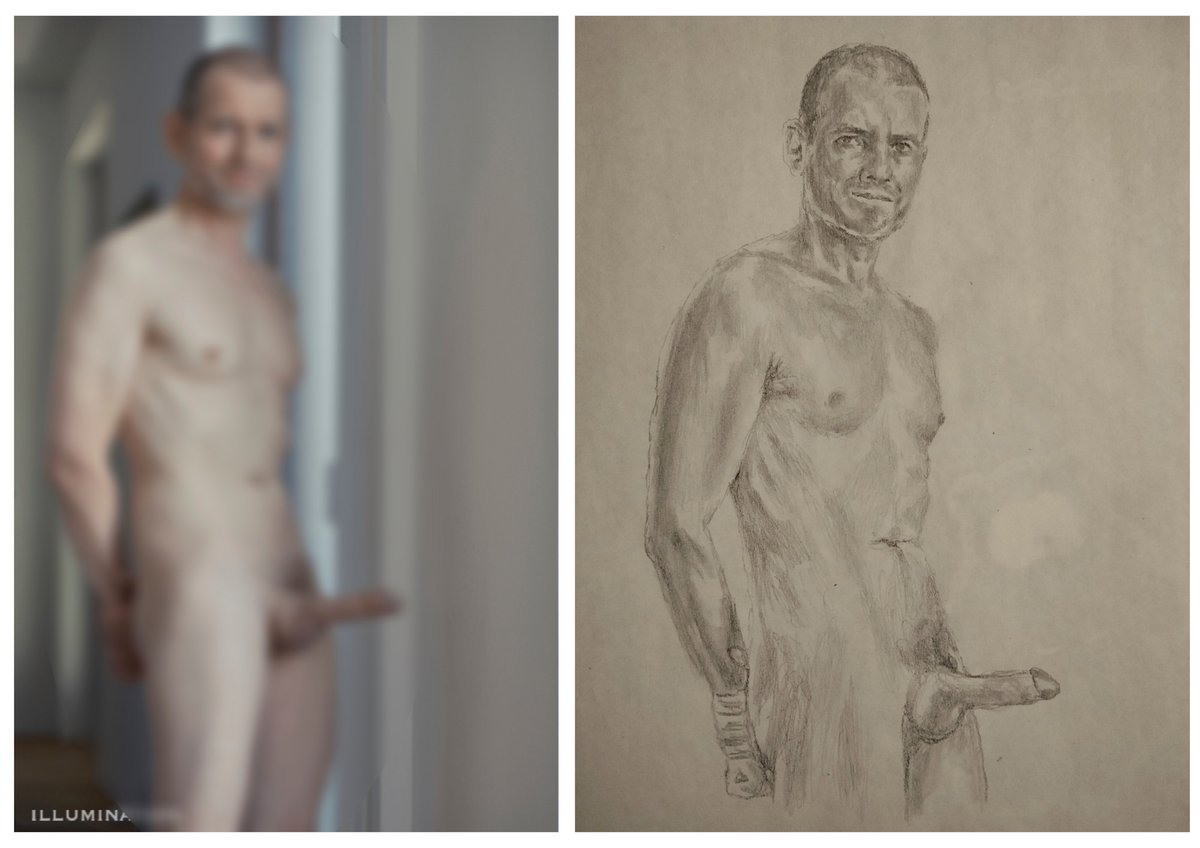 illuminationbln's tweet photo. Already twice I had the pleasure of being drawn by Mike @ArtistKinky . He has a talent to get to the core of a person. I feel more clearly captured / seen in the drawing than in the actual photograph that was the template for his artwork. Bravo Mike! https://t.co/C4hvYqGYeK
