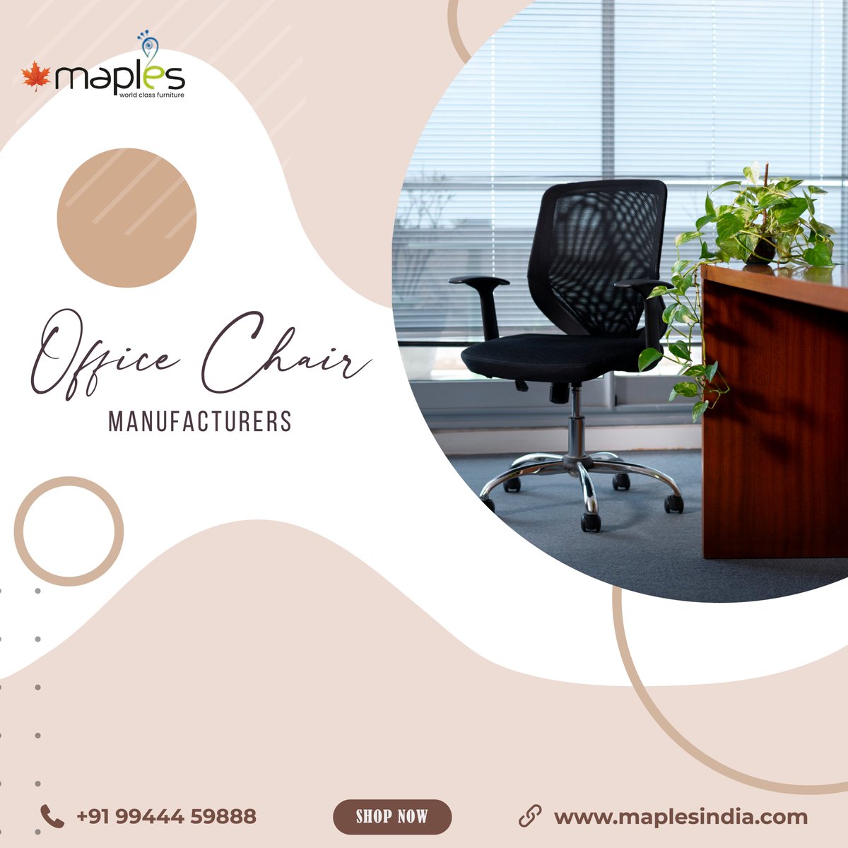 MaplesIndia's tweet image. Looking for premium, long-lasting office chairs?
Maples Furniture manufactures chairs built for comfort, mobility and all day productivity.
📍 Coimbatore
🌐 maplesindia.com | 📞 9944459888

#officechairs #maplesfurniture #workspacesolutions #chairdesign