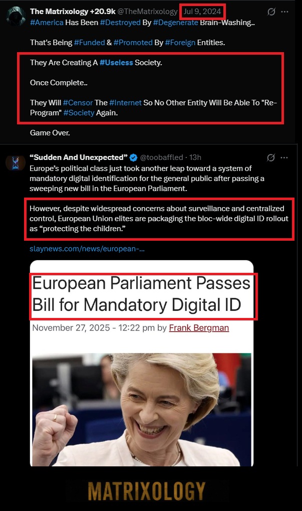 TheMatrixology's tweet image. &quot;They Are Creating A #Useless Society.

Once Complete..

They Will #Censor The #Internet So No Other Entity Will Be Able To &quot;Re-Program&quot; #Society Again.&quot; - @22_Savage22 
__

#TheMatrixology