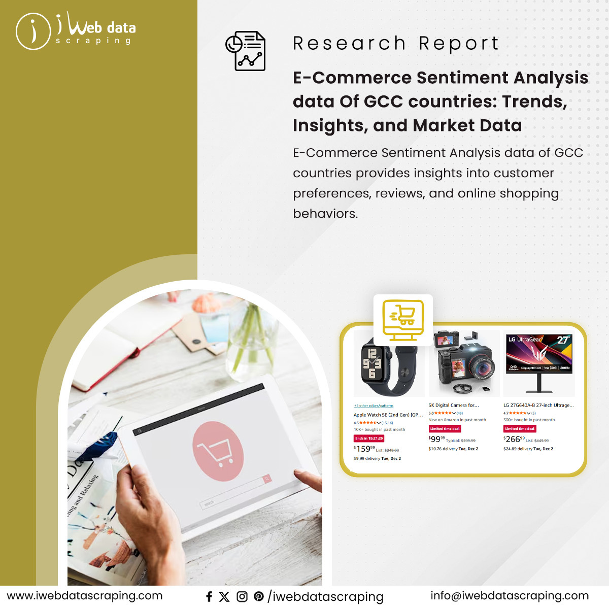 iwebdatascrape's tweet image. E-Commerce Sentiment Analysis data of GCC countries provides insights into customer preferences, reviews, and online shopping behaviors.

ReadMore&amp;gt;&amp;gt;iwebdatascraping.com/gcc-ecommerce-…

#GCCEcommerce #SentimentAnalysis #EcommerceTrends #ConsumerInsights