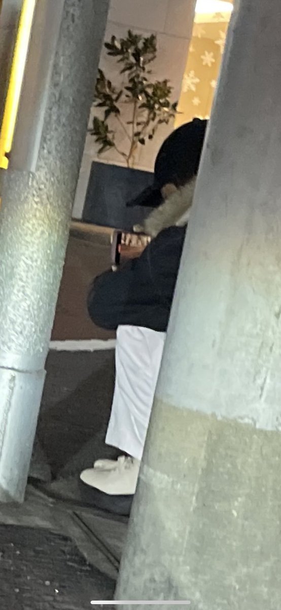 かなりの美女が立ってたので不思議な気がしたが、よーく周りを見たら、撮影してた😅