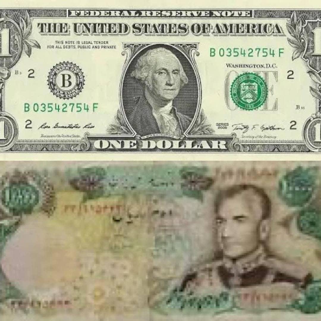 واقعیت تلخ تاریخ! 

 حدود ۵۰ سال پیش هر ۱ هزار تومان معادل ۱۱۴ دلار بود. 

امروز ۷ آذر ۱۴۰۴ هر ۱ دلار معادل ۱۱۴ هزار تومان شده است!