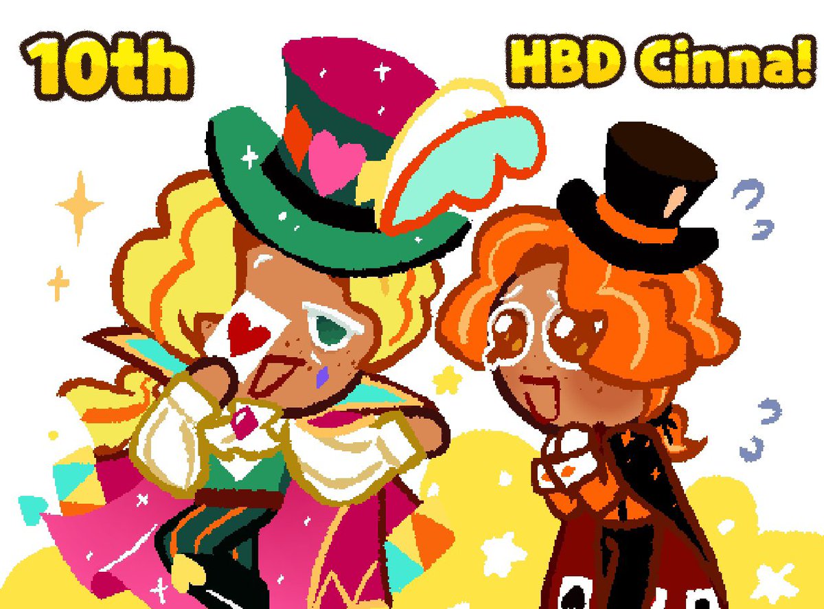 HAPPY 10TH BDAY CINNAMON COOKIE!

🧡🧡🧡 WE ALL LOVE YOU!!

#cookierun #cookierunovenbreak
#crob #cinnamoncookie
