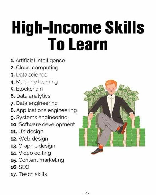 sakhil_ai's tweet image. 17 high-income skills that will print money for you in 2025 💸

From AI to SEO — this cheat sheet tells you exactly what to focus on if you want freedom + income.

🎁 Want the full list?

1️⃣ Like
2️⃣ Repost
3️⃣ Comment “SKILLS”
4️⃣ Follow me so I can DM it to you!