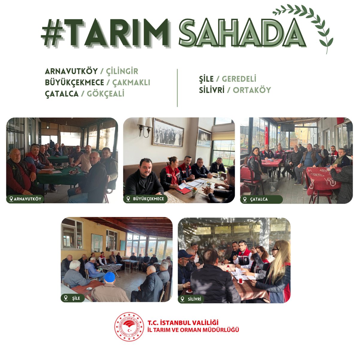🌿 Cuma Buluşmaları Devam Ediyor! #TarımSahada🌿

Bakanlığımız talimatları doğrultusunda 81 ilde eş zamanlı olarak sürdürülen Cuma Buluşmaları, İstanbul’un tarım yapılan ilçelerinde de çiftçilerimizle buluşmaya devam ediyor.

✅ Üretim planlaması
✅ Tarımsal desteklemeler
✅