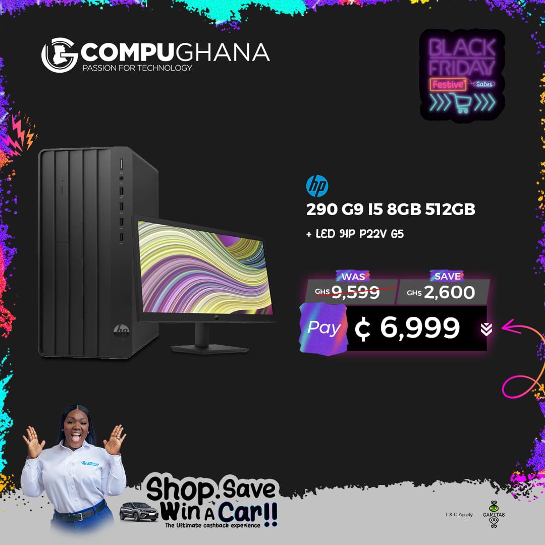 #CompuGhanablackfriday is here and you get to save when you buy your favorite Mobile or computer devices. You even stand a chance of winning a car 🔥