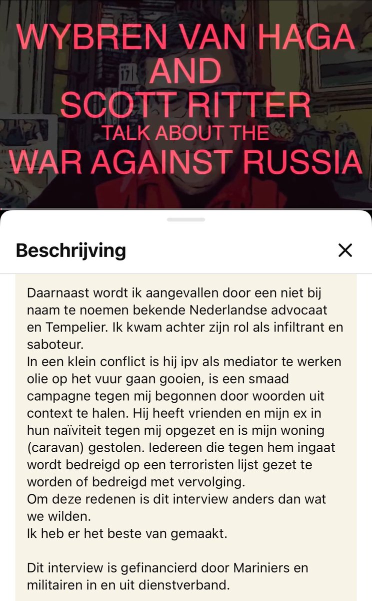 Joey_Ventura_'s tweet image. Holocaust ontkenner en complotmalloot Tif (Tilasmi Frigge) zat samen met zedendelinquent Scott Ritter (tevens Hamas en Poetinknuffelaar en dus geliefd bij FVD) en Wybren van Haga in een podcast. Daar had hij het al over Arno van Kessel. 1/2
